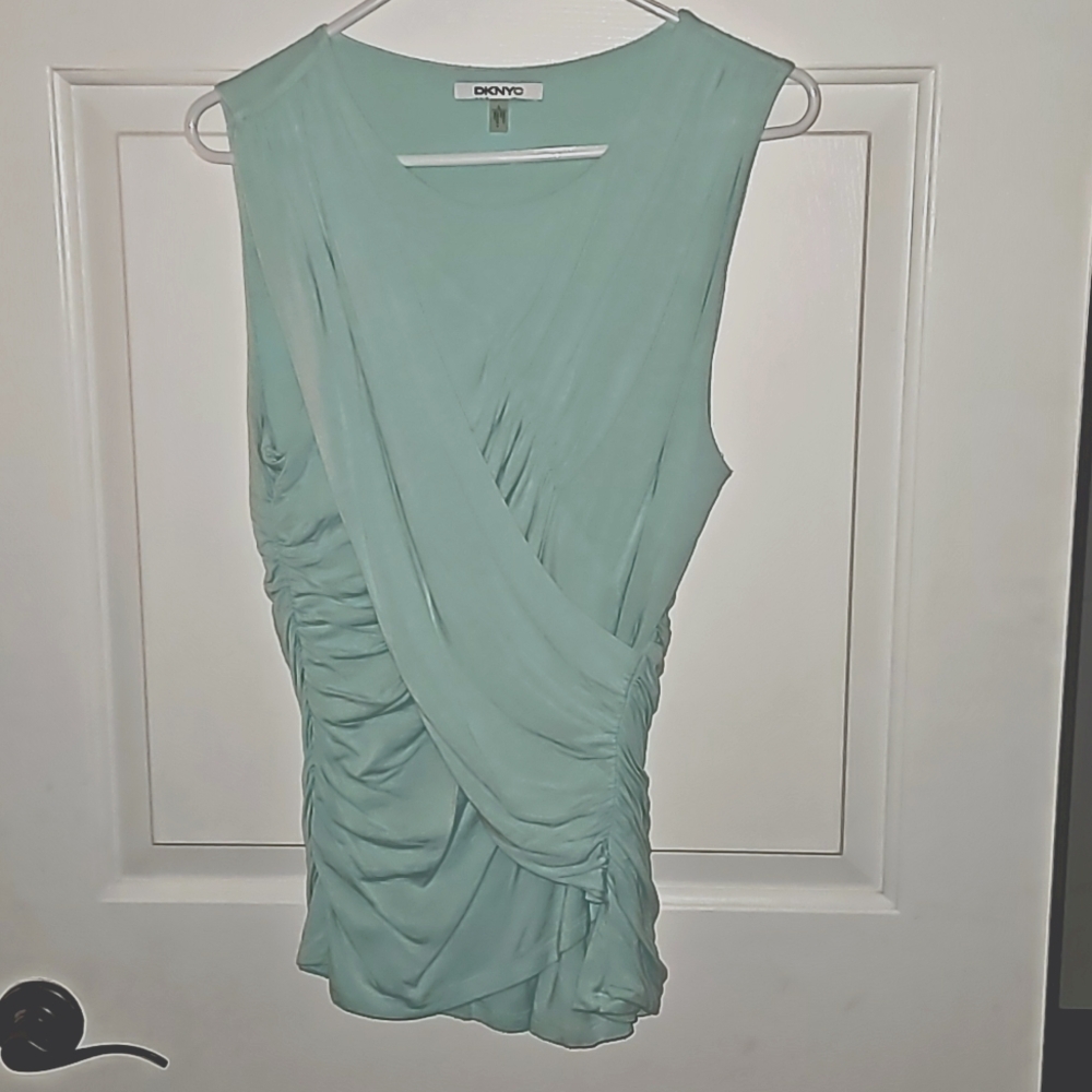 DKNYC - large - women's summer top - light blue/teal color. Great condition.